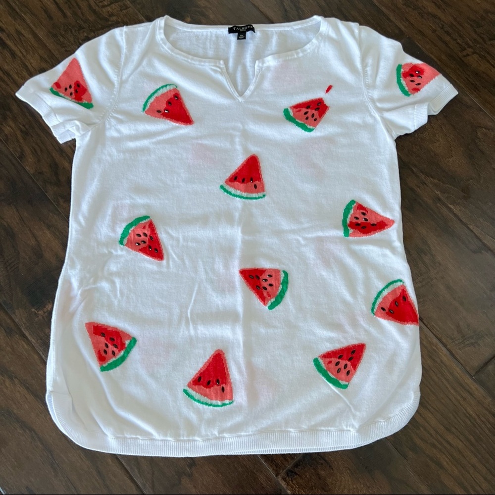 Talbots Watermelon top - Picture 2 of 8